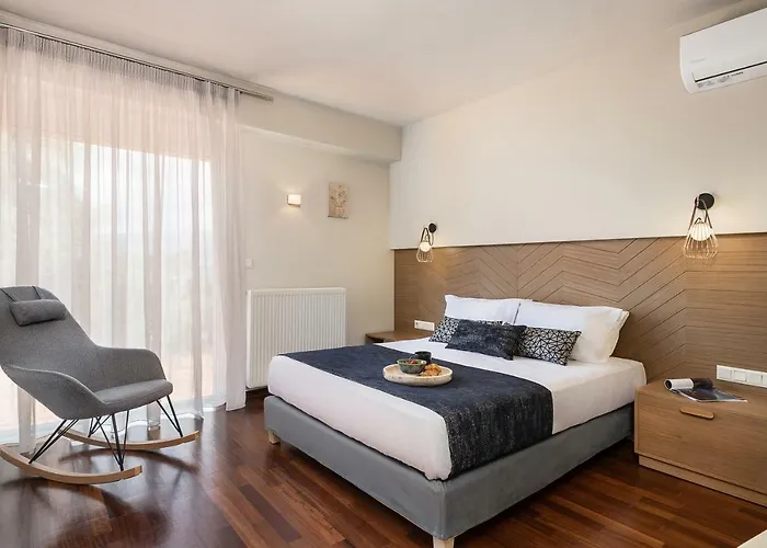 빌라 Vilia House On The Hill - Luxury With Heated Pool Near Chania *